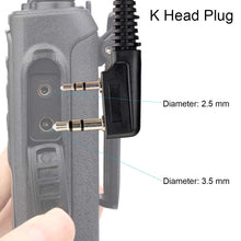 Carica l'immagine nel visualizzatore di Gallery, Retevis 2 Pin Walkie Talkie Cuffie con Tubo Acustico 10 unidades, Nero - Ilgrandebazar