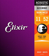 Carica l'immagine nel visualizzatore di Gallery, Elixir 11027 Muta Composta da 6 Corde per Chitarra Acustica, 0.011 - 0.052 - Ilgrandebazar
