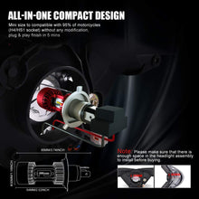 Carica l'immagine nel visualizzatore di Gallery, Aolead H4 LED Lampadina per Moto, 6400LM Lampada Abbaglianti e rossa - Ilgrandebazar