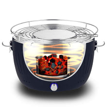 Carica l'immagine nel visualizzatore di Gallery, Durandal Barbecue Portatile ventilato Carbone casa o Campeggio nero - Ilgrandebazar