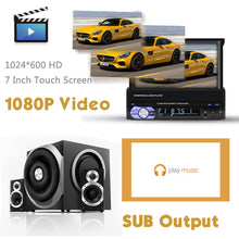 Carica l'immagine nel visualizzatore di Gallery, Panlelo T2 7 pollici 1 DIN Android Car Stereo Receiver con Quad Core - Ilgrandebazar