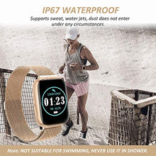 Carica l'immagine nel visualizzatore di Gallery, WWDOLL Smartwatch, Orologio Fitness Tracker Impermeabile da 1,4 Pollici Oro