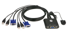 Carica l'immagine nel visualizzatore di Gallery, Aten CS22U KVM Switch 2-> 1 USB Black - Ilgrandebazar
