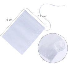 Carica l'immagine nel visualizzatore di Gallery, Anpro 100 Pezzi Bustine da tè Filtro Sacchetti Versatili in 6cm, Bianco - Ilgrandebazar