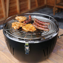 Carica l'immagine nel visualizzatore di Gallery, Durandal Barbecue Portatile ventilato Carbone casa o Campeggio nero - Ilgrandebazar