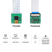Carica l'immagine nel visualizzatore di Gallery, LABISTS Raspberry Pi Camera Module B01, 5M 1080P Risoluzione per Raspberry... - Ilgrandebazar