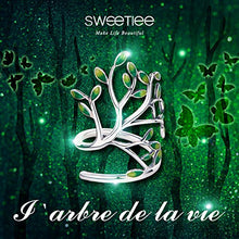 Carica l'immagine nel visualizzatore di Gallery, SHEGRACE Anello da Donna Aperto in Argento 925 a Forma di A1: Verde - Ilgrandebazar