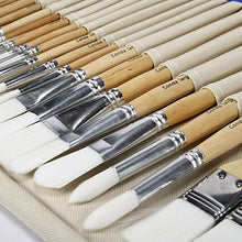 Carica l'immagine nel visualizzatore di Gallery, CONDA Pennelli Professionali per Colori ad Olio e Acrilici Set di 24 pz - Ilgrandebazar