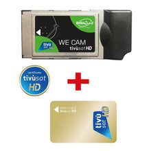 Carica l'immagine nel visualizzatore di Gallery, DIGIQUEST Yes, We CAM - We CAM Tivùsat HD, KItTivusat per TV e decoder Modulo CAM e SMARTCARD - Scheda Tivùsat inclusa