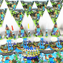 Carica l'immagine nel visualizzatore di Gallery, BESLIME Tema Miniera Forniture per Feste di Gioco Bambini Compleanno Piatti...