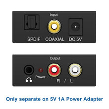 Carica l'immagine nel visualizzatore di Gallery, Convertitore DAC, Adattatore Audio Digitale Ottico SPDIF a RCA Analogico L/R... - Ilgrandebazar