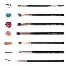 Carica l'immagine nel visualizzatore di Gallery, Niré Beauty Set Pennelli Occhi: Make Up Professionali Rosa Dorato - Ilgrandebazar