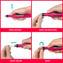 Carica l'immagine nel visualizzatore di Gallery, Fresa Per Unghie Professionale Elettrica di Chiodo Trapani Manicure rosso - Ilgrandebazar