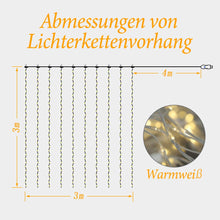 Carica l'immagine nel visualizzatore di Gallery, OUSFOT Tenda Luminosa， Cascata di Luci ，Catena Luminosa,Stringa - Ilgrandebazar