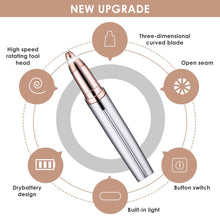 Carica l'immagine nel visualizzatore di Gallery, LIUMY Epilatore Sopracciglia Indolore,Brows Trimmer Rasoio，portatile Silver - Ilgrandebazar