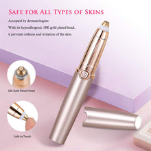 Carica l'immagine nel visualizzatore di Gallery, Epilatore Sopracciglia Donna, Flawless Indolore Brows Trimmer, LED x1., Oro - Ilgrandebazar