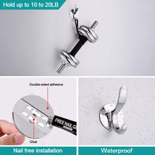 Carica l'immagine nel visualizzatore di Gallery, Hoomtaook Appendi Accappatoio Gancio 2 Uncini Per D-2 - Ilgrandebazar