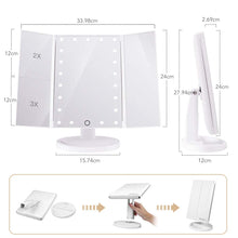 Carica l'immagine nel visualizzatore di Gallery, HAMSWAN Specchio Trucco, Ingranditore da Bianco 21LEDs, - Ilgrandebazar