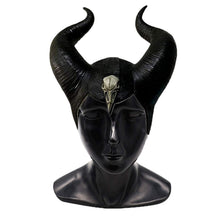 Carica l'immagine nel visualizzatore di Gallery, Mesky Maschera Headpiece Malefica Cosplay Taglia unica, Nero Con Argento - Ilgrandebazar