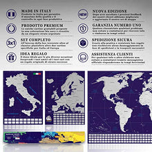 Carica l'immagine nel visualizzatore di Gallery, Cartlab poster mappa del mondo + Italia da grattare con bandiere - le...
