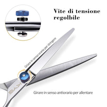 Carica l'immagine nel visualizzatore di Gallery, Set di Forbici Professionali da Parrucchiere in Acciaio Inossidabile Bianco - Ilgrandebazar