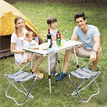 Carica l'immagine nel visualizzatore di Gallery, Sgabello da Campeggio Pieghevole, in Alluminio Portatile, Camping...