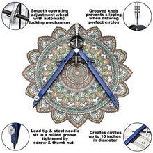 Carica l'immagine nel visualizzatore di Gallery, Compasso in Metallo per Geometria - Migliore Disegno, Disegno Tecnico,...
