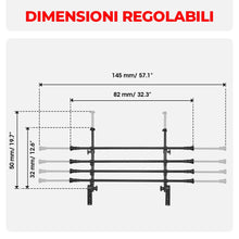 Carica l'immagine nel visualizzatore di Gallery, ISSYZONE Divisori Auto per Cani, Lunghezza Regolabile Poggiatesta per...