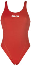 Carica l'immagine nel visualizzatore di Gallery, Arena Solid Swim Tech Costume da bagno, Donna, Rosso/Bianco, 48 - Ilgrandebazar
