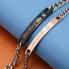 Carica l'immagine nel visualizzatore di Gallery, OBSEDE His And Her Bracciale In Acciaio Inox Coppia Fashion Matching No1 - Ilgrandebazar