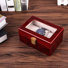 Carica l'immagine nel visualizzatore di Gallery, Scatola Porta Orologi Legno Custodia per 3 - Ilgrandebazar