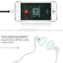 Carica l'immagine nel visualizzatore di Gallery, Rovtop 2 in 1 Adattatore Cuffie Ricarica, per 7/ 7Plus, 8/ 8Plus, X, può... - Ilgrandebazar