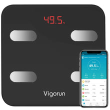 Carica l'immagine nel visualizzatore di Gallery, Bilancia Pesa Persona Digitale Vigorun Pesapersone Nero - Ilgrandebazar