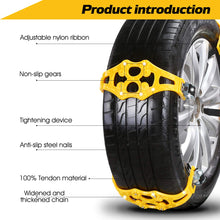 Carica l'immagine nel visualizzatore di Gallery, BACKTURE Catene da Neve, 8pcs Catena Antiscivolo Universale per Auto/SUV,...