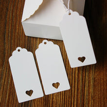 Carica l'immagine nel visualizzatore di Gallery, 100 PCS Etichette Regalo Bianche,Etichette in Carta da 4,5 cm x 9,5 bianco - Ilgrandebazar