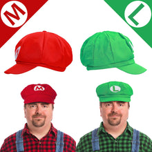 Carica l'immagine nel visualizzatore di Gallery, iZoeL Costume Super Mario Luigi Incluso 2X Cappello 4X Guanti... - Ilgrandebazar
