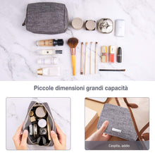 Carica l'immagine nel visualizzatore di Gallery, Icnow Mini Trousse,Trousse Make up Viaggio Impermeabile Borsa Trucchi Grigio - Ilgrandebazar