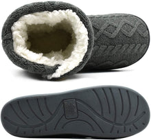 Carica l'immagine nel visualizzatore di Gallery, ONCAI Pantofole da Donna Calde Pantofole in Tessuto a Maglia Comode Pantofole Antiscivolo Fashion