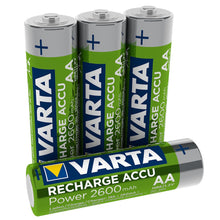 Carica l'immagine nel visualizzatore di Gallery, Varta Batteria Ricaricabile AA Stilo, 2600 mAh, 2600 Verde/Argento - Ilgrandebazar