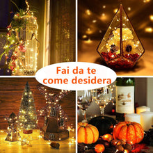 Carica l'immagine nel visualizzatore di Gallery, Luci LED a Batteria【20 Pezzi】Micro Stringa 1M Filo di Rame con 10 LEDs... - Ilgrandebazar