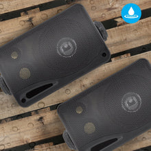 Carica l'immagine nel visualizzatore di Gallery, Pyle impermeabile Speaker 3.5 pollici 200 Watt 3 Vie STANDARD, nero