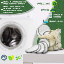 Carica l'immagine nel visualizzatore di Gallery, Dischetti Struccanti Lavabili in Bambù | Pulizia Scrub Viso | piccolo, Bianco - Ilgrandebazar