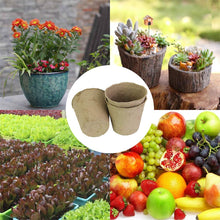 Carica l'immagine nel visualizzatore di Gallery, DECARETA 100 Pezzi Vasi Biodegradabili Vasetti di Torba con 100 8 * 8cm - Ilgrandebazar