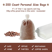Carica l'immagine nel visualizzatore di Gallery, Filtri Antiriflesso per Caffè Freddo, 200 Pezzi Filtro per... - Ilgrandebazar