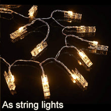 Carica l'immagine nel visualizzatore di Gallery, Cookey LED Foto Clip Stringa Illuminazione - 40 Clips 5M 3 AA Batterie - Ilgrandebazar