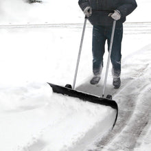 Carica l'immagine nel visualizzatore di Gallery, ORIENTOOLS - Pala da Neve Resistente, Regolabile, con Ruote Steel Handle