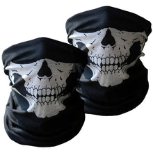 Carica l'immagine nel visualizzatore di Gallery, Skull Classic Poliestere Soft Mezza Maschera Xpassion 3 Pezzi Bandana nero