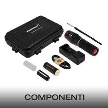 Carica l'immagine nel visualizzatore di Gallery, Torcia Militare Professionale Con LED CREE XM-L2 U4 di Ultima... - Ilgrandebazar