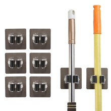 Carica l'immagine nel visualizzatore di Gallery, Mop Holder,MEZOOM 8 Pezzi di Scopa Holder Autoadesiva Montaggio a argento