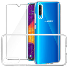 Carica l'immagine nel visualizzatore di Gallery, Leathlux Cover Samsung Galaxy A50 2019 Custodia Trasparente + Pellicola... - Ilgrandebazar